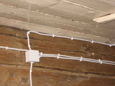 электропроводка в доме из дерева