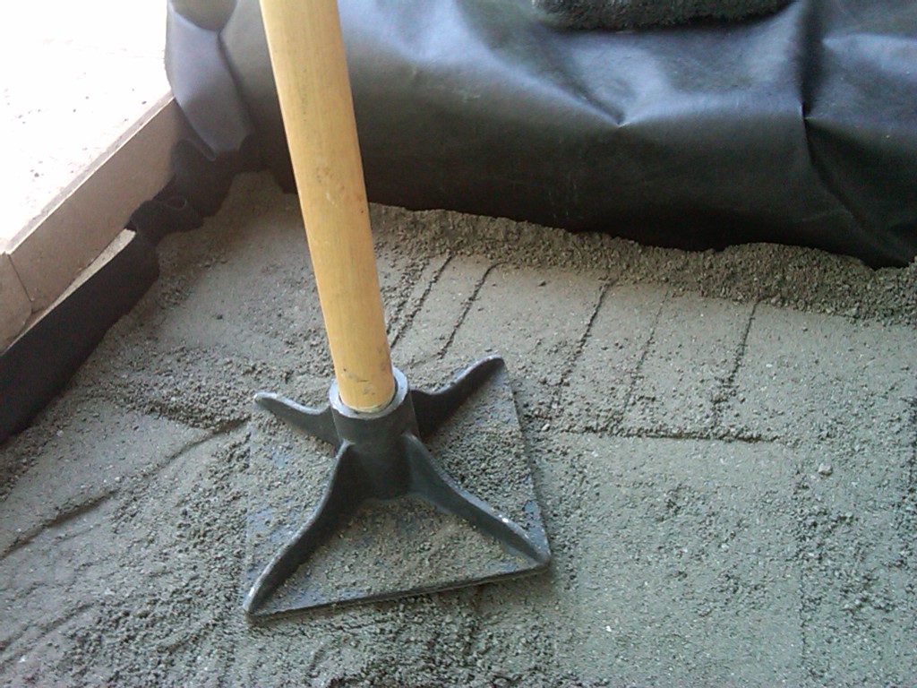 песчаная подсыпка для укладки тротуарной плитки